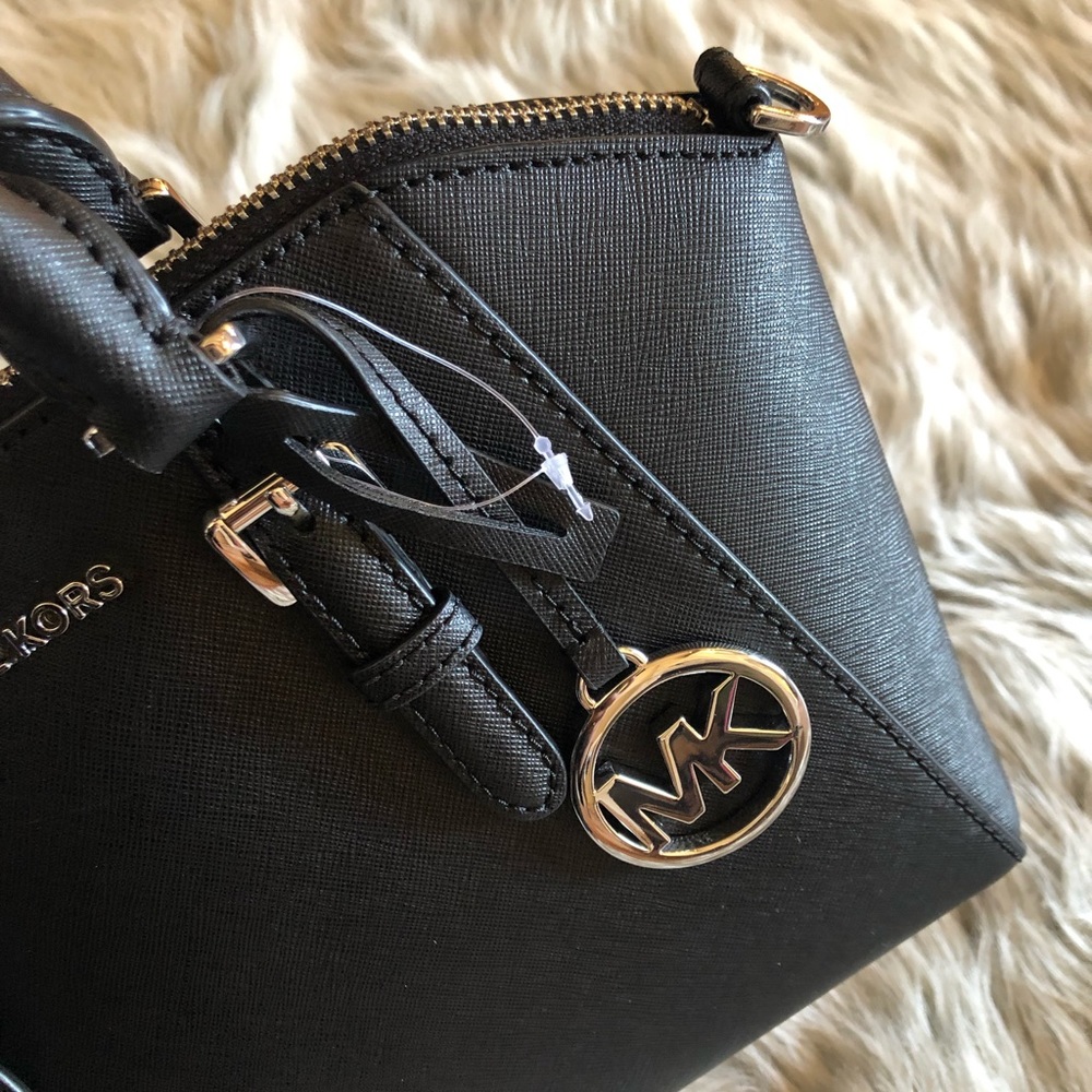 NWT Michael Kors md Ciara messenger handbag black - Picture 4 of 8